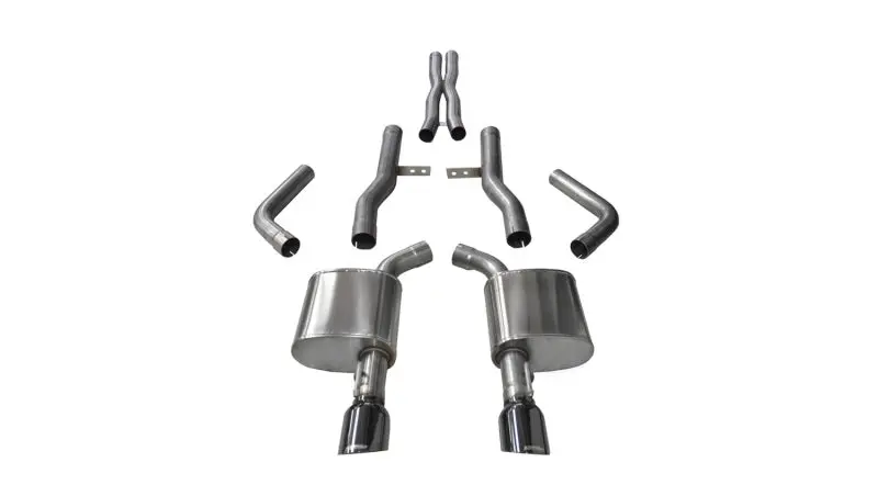 Corsa 2015-2023 Dodge Charger Srt/Scat Pack/R/T 6.4L Black Xtreme Cat-Back Exhaust 1