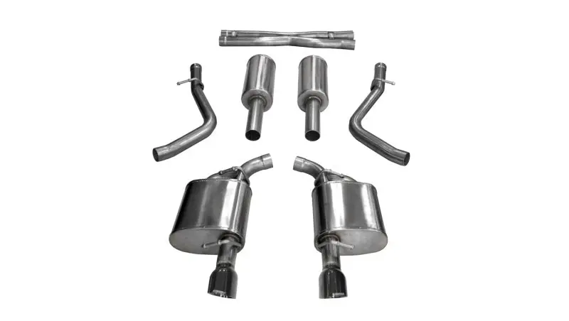 Corsa 2017-2020 Dodge Charger 5.7L V8 Xtreme Cat-Back Dual Rear Exit W/4.5In Black Tips 1