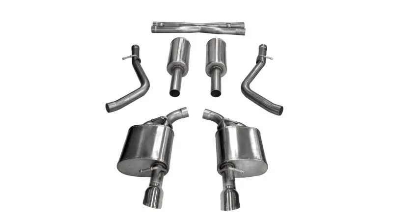 Corsa 2017-2020 Dodge Charger 5.7L V8 Xtreme Cat-Back Dual Rear Exit W/4.5In Polished Tips 1