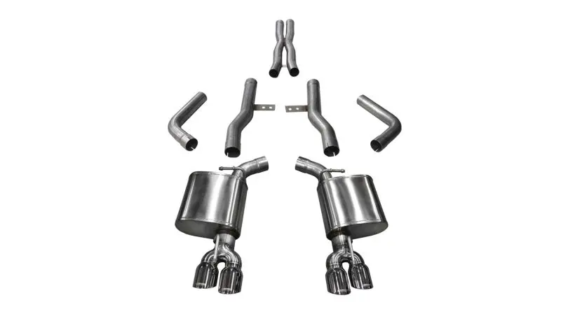 Corsa 2017-2023 Dodge Challenger 5.7L V8 Xtreme Cat-Back Dual Rear Exit W/3.5In Polished Tips 1