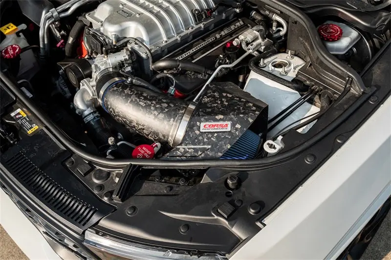 Corsa 2020-25 Dodge Durango Srt Hellcat Forged Carbon Fiber Air Intake W/ Maxflow Oiled Filter 2