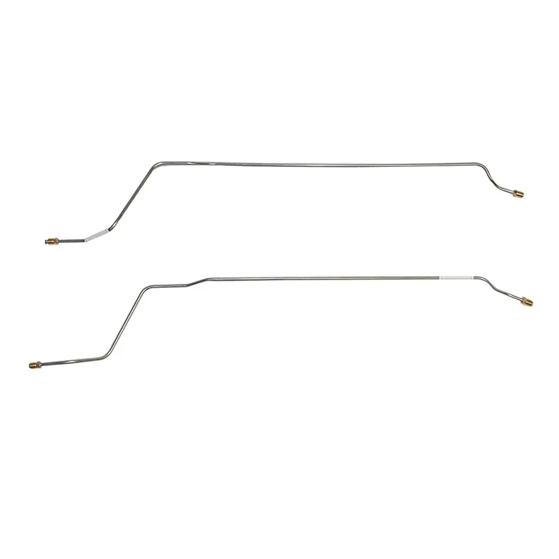 Cra6403ss- 64-67' Chevy Chevelle, Malibu, El Camino, 2Pc Rear Axle Brake Lines; Stainless 1
