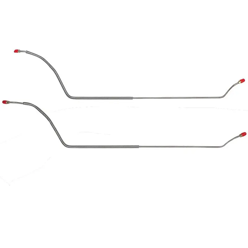 Cra6803om- 68-72' Chevy Chevelle, Malibu, Monte Carlo, El Camino, 2Pc Rear Axle Brake Lines; Steel 1