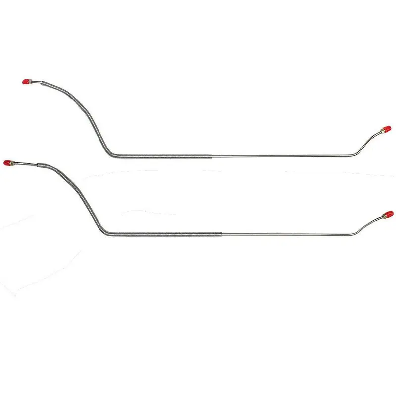 Cra6803ss- 68-72' Chevy Chevelle, Malibu, Monte Carlo, El Camino, 2Pc Rear Axle Brake Lines; Stainless 1