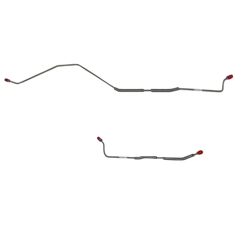 Dra6803ss- 68-69' Ford Fairlane, Torino 9'' Rear Axle; 2Pc Rear Axle Brake Line Set; Stainless 1