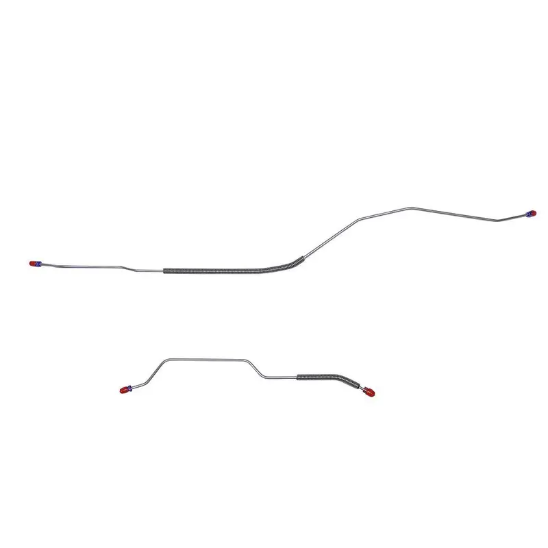 Dra7003ss- 71' Ford Torino W/ 9'' Rear Axle; 2Pc Rear Axle Brake Line Set; Stainless 1