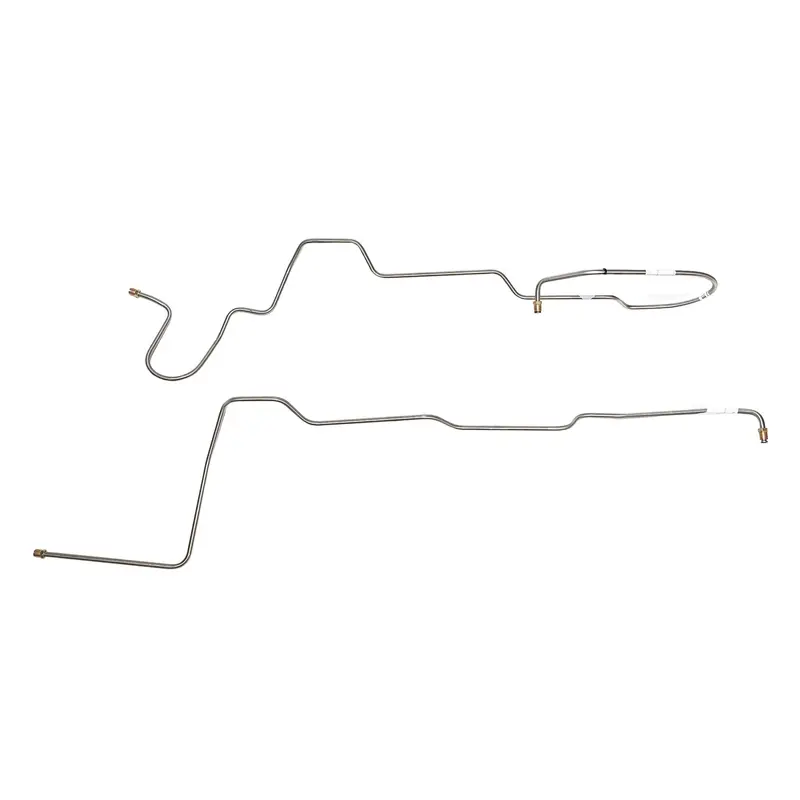 Dtc6602ss- 66' Ford Fairlane W/ Sm Blk, C4 Transmission; 2Pc Transmission Cooler Line Set; Stainless 1