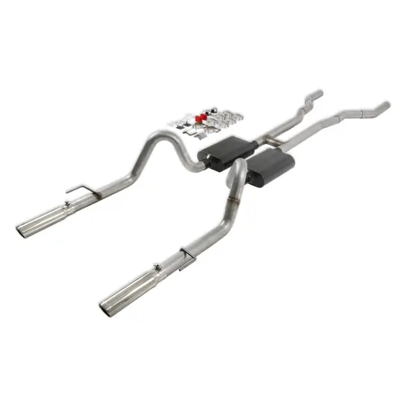 Flowmaster 17281 American Thunder Downpipe Back Exhaust System Fits 1967-1970 Ford Mustang 1