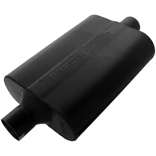 Flowmaster 942445 Super 44 Muffler - 2.25 Center In / 2.25 Center Out - Aggressive Sound, Black 1