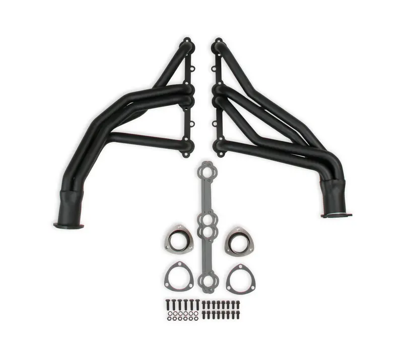 Flowtech- 11500Flt Long Tube Headers For 66-74 Chevy Truck Sbc, 1.5" / 3" Black 1