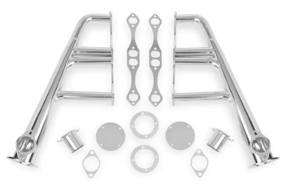 Flowtech- 11702-2Flt Lakester Headers For Sbc Chrome 1