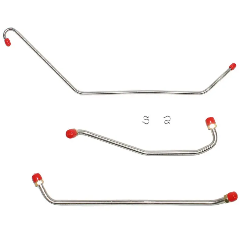 Fpc6903ss- 69' Chevy Camaro, Chevy Ii/ Nova, 396 Or 427 Cid 325-350 Hp. Pump To Carb, 3Pc Line Set W/ Return; Stainless 1