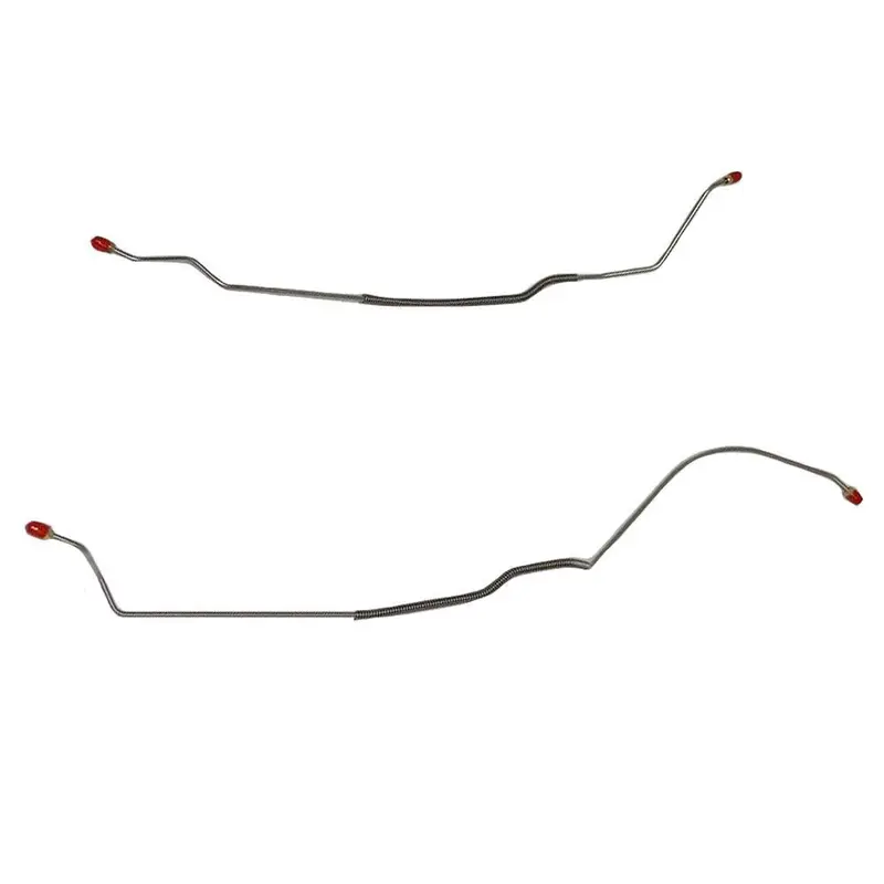 Fra6702ss- 67' Chevy Camaro W/ Single Leaf Rear Spring, Rear Axle Brake Line Set; Stainless 1