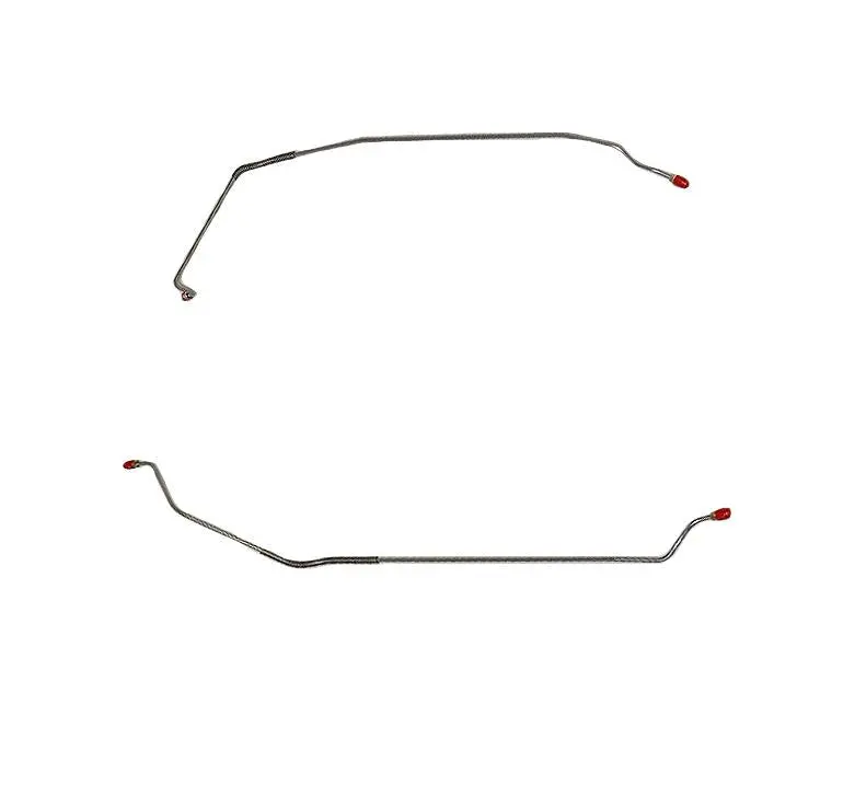 Fra6703om- 67' Pontiac Firebird, Rear Axle Brake Lines, 2Pc; Steel 1