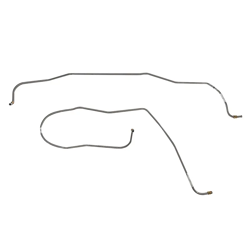 Ftc6701ss- 67-69' Chevy Camaro, V8, Powerglide Transmission Cooler Line Set; Stainless 1