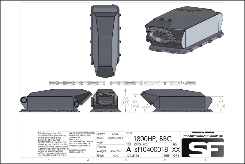 Hiram Sbc/Bbc Intercooler, 1800Hp 1