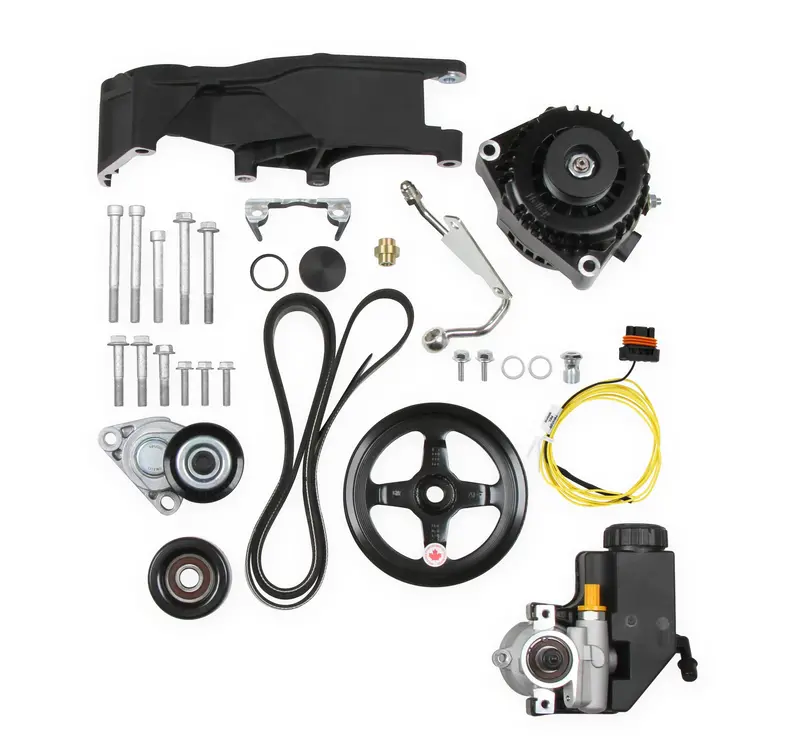 Holley- 20-156Bk Low-Mount Ls Drive System (Alt, P/S W/O A/C) Driver's Side, Black 1
