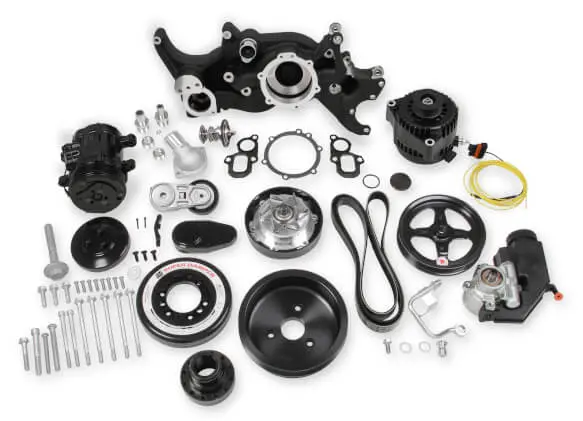 Holley- 20-200Bk Premium Mid-Mount Complete Acessory System For Gen V Lt Engines 1