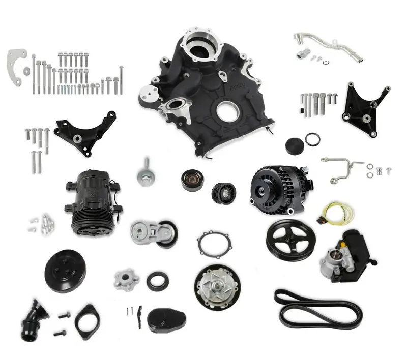 Holley 20-310Bk Godzilla High-Mount Accessory Drive Oe Oiling System/Complete Kit Black 1