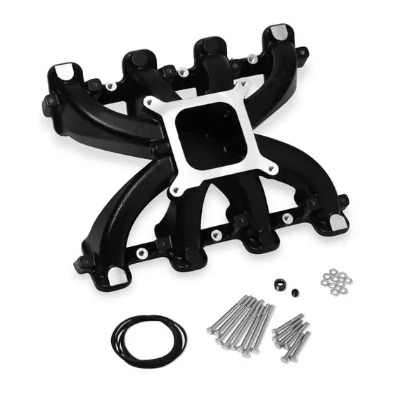 Holley- 300-132Bk Single Plane Intake For Gm Ls1/2/6 Black 1