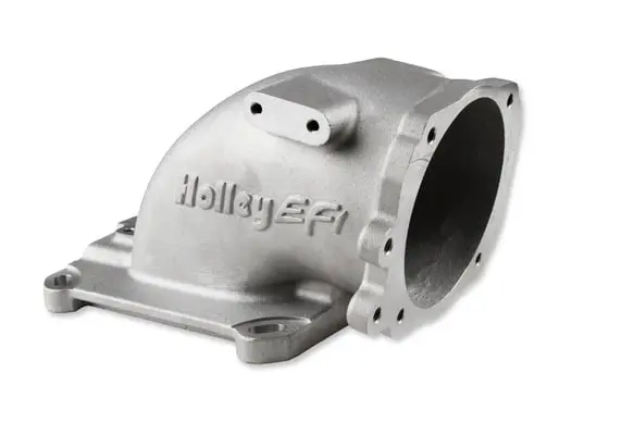 Holley 300-240F Throttle Body Intake Elbow Ford 4150 Flange 1