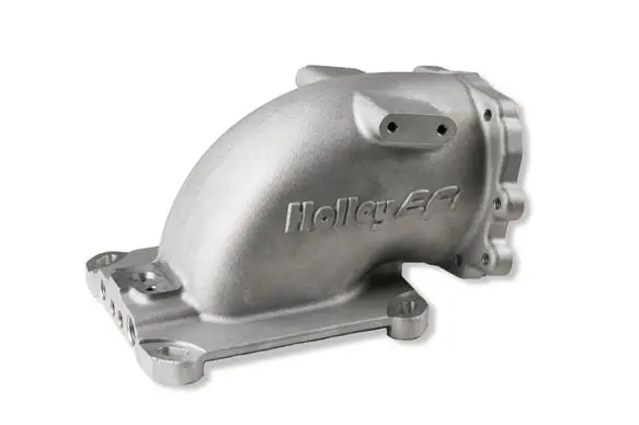 Holley 300-240F Throttle Body Intake Elbow Ford 4150 Flange 2