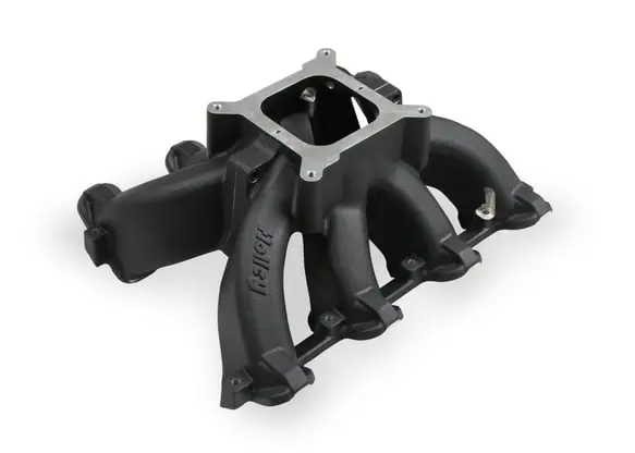 Holley- 300-256Bk Single Plane Split Design Race Manifold For Gm Ls1/2/6 Black 1