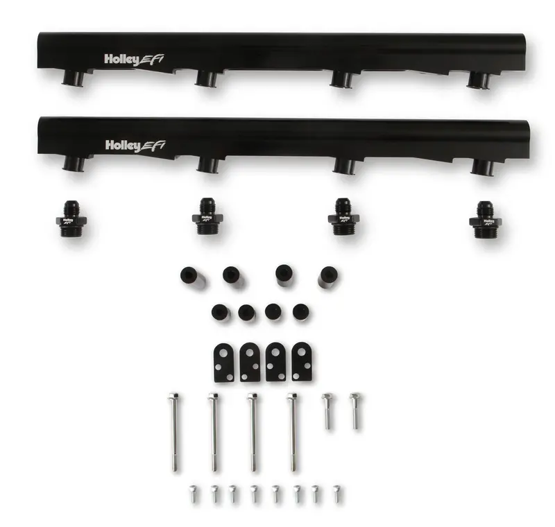 Holley 534-256 7.3L Godzilla Billet Fuel Rails 1