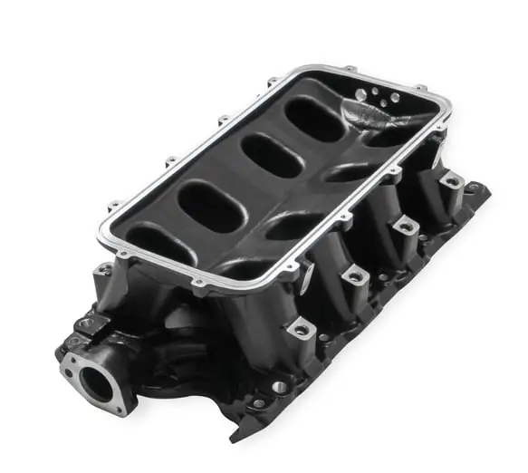 Holley Efi- 300-244Bk 351W Ford Hi-Ram Manifold Base Black 1