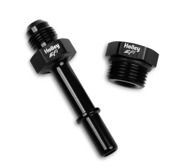Holley Efi- 534-211 Fuel Rail Adapter Fitting -6An To Gm Quick Connect 1