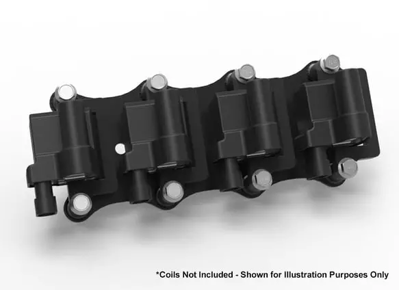 Holley Efi- 561-128 Ignition Coil Remote Relocation Bracket, Black, Pair 1