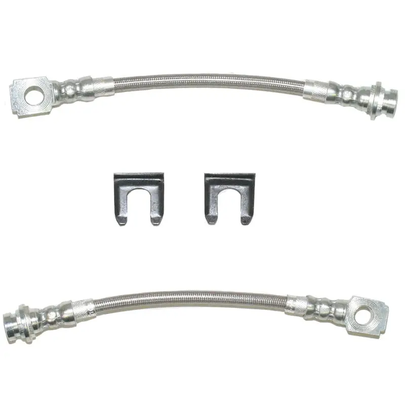 Hsp0008ss- 93-97 F-Body Rear Caliper Brake Hose Set; Braided Stainless 1
