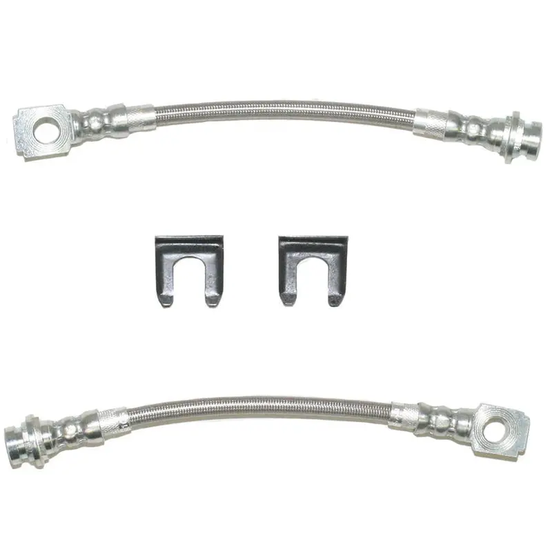 Hsp0023ss- 00-06 Gm Suv 1500 Rear Caliper Hose Set; Braided Stainless 1