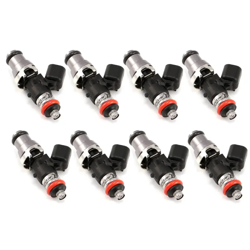 Injector Dynamics 1340Cc Injectors-48Mm Length - 14Mm Grey Top - 15Mm (Orange) Low O-Ring (Set Of 8) 1