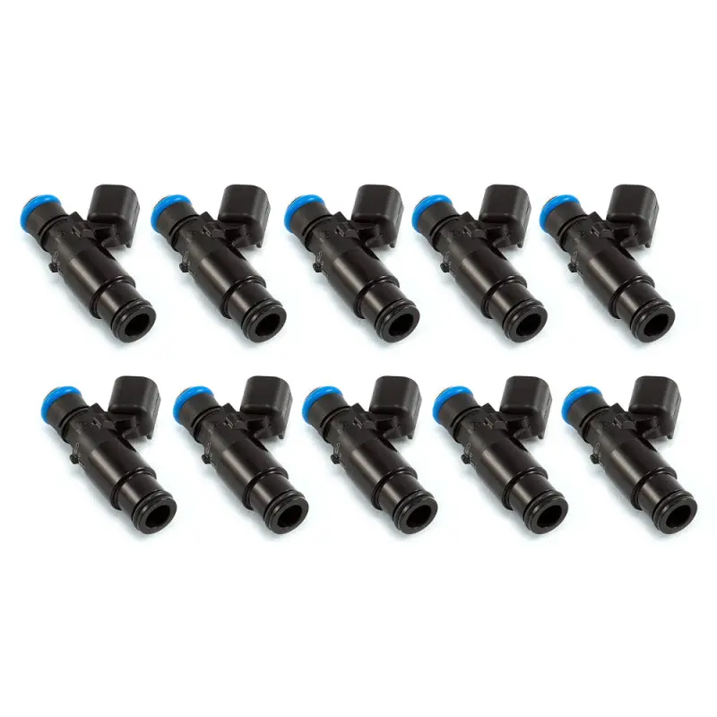 Injector Dynamics Id1300x Injectors- 08+ Dodge Viper 8.3/8.4L 14Mm Bottom Adapters (Black)-Set Of 10 1