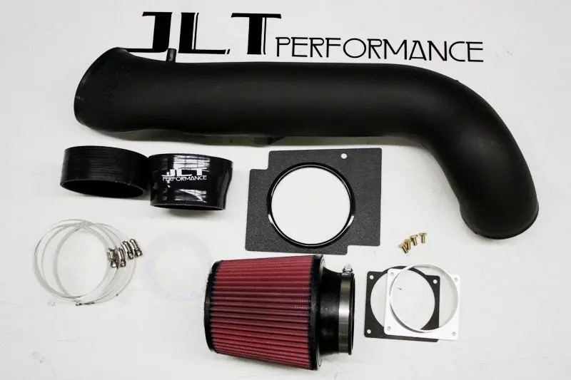 Jlt 03-04 Ford Mustang Svt Cobra Black Textured Cold Air Intake Kit W/Red Filter 1