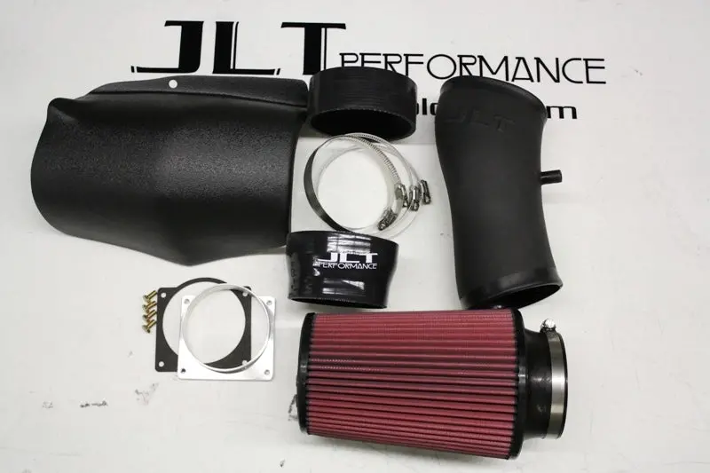 Jlt 03-04 Ford Mustang Svt Cobra Black Textured Ram Air Intake Kit W/Red Filter 1