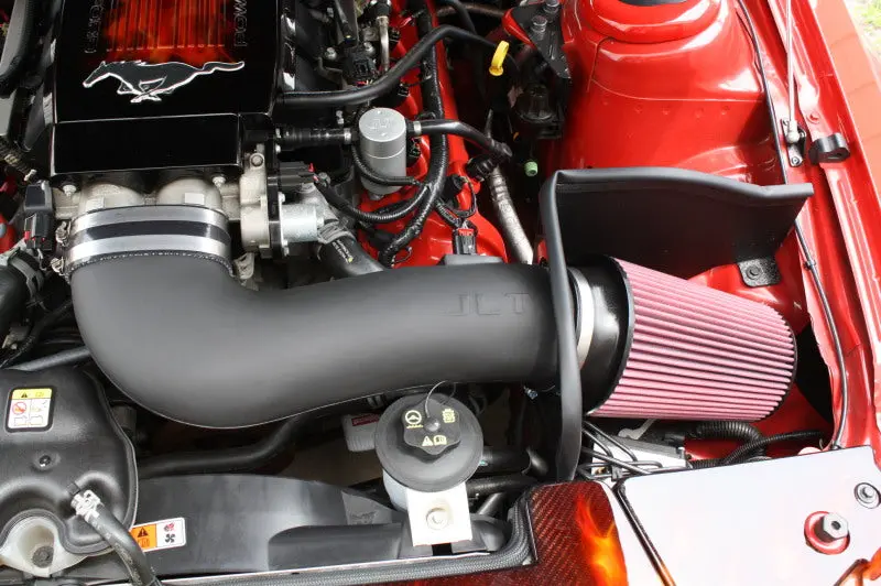 Jlt 05-09 Ford Mustang Gt Series 3 Black Textured Cold Air Intake Kit W/Red Filter - Tune Req 1