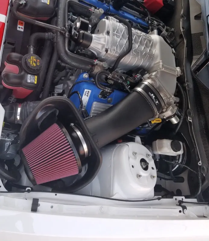 Jlt 10-14 Ford Mustang Gt500 Black Textured Big Air Intake Kit W/Red Filter - Tune Req 1