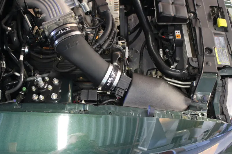 Jlt 2001 Ford Mustang Bullitt Black Textured Ram Air Intake Kit W/Red Filter 1