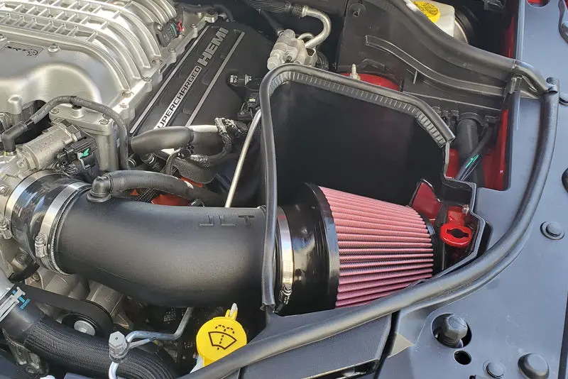 Jlt 2021 Dodge Durango Hellcat 6.2L Black Textured Cold Air Intake Kit W/Red Filter 1