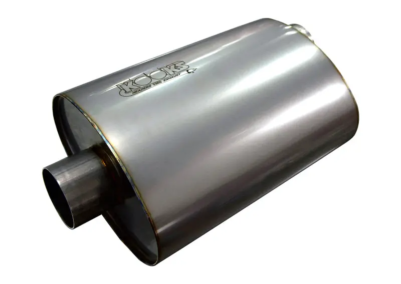 Kooks 2.5In. Oval Center/Offset Muffler 12In. Long Body Stainless Steel 1