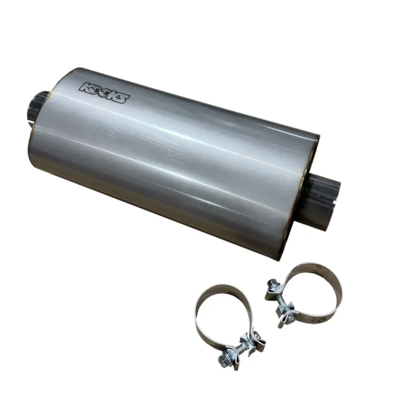 Kooks 3In Oval Clamp In Center/Center Muffler 18In Long Body Polished Stainless Steel 1