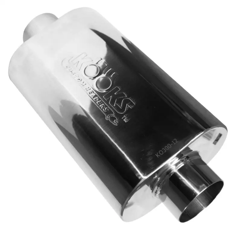 Kooks Universal 3In Center/Center Oval Muffler (4X8x12) 1