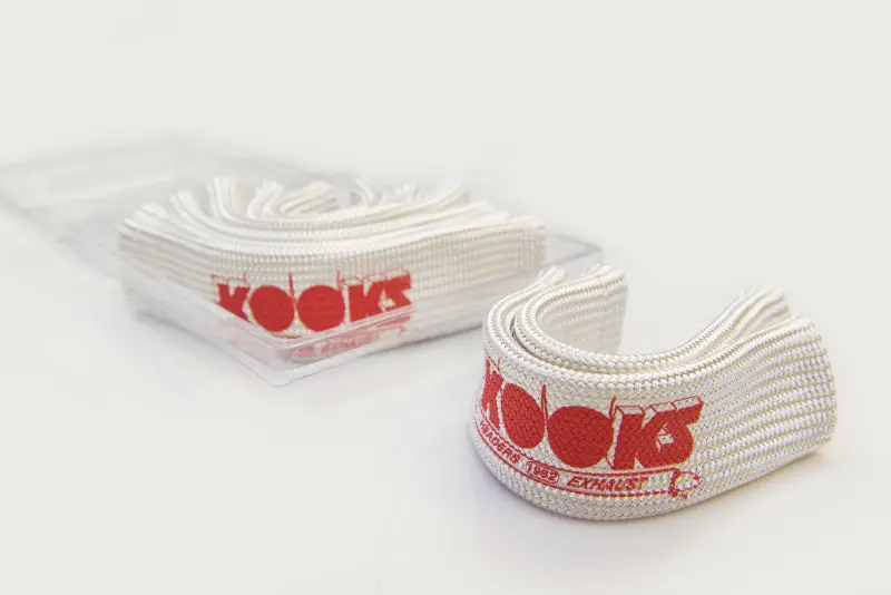 Kooks Universal Spark Plug Sleeve Set - Natural W/Red Logo (Set Of 8) 1