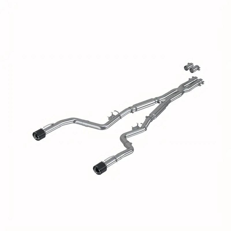 Mbrp 17-21 Charger 5.7/6.1/6.4L 3In Dual Rear Exit Ss Catback Exhaust W/ Carbon Fiber Tips 1
