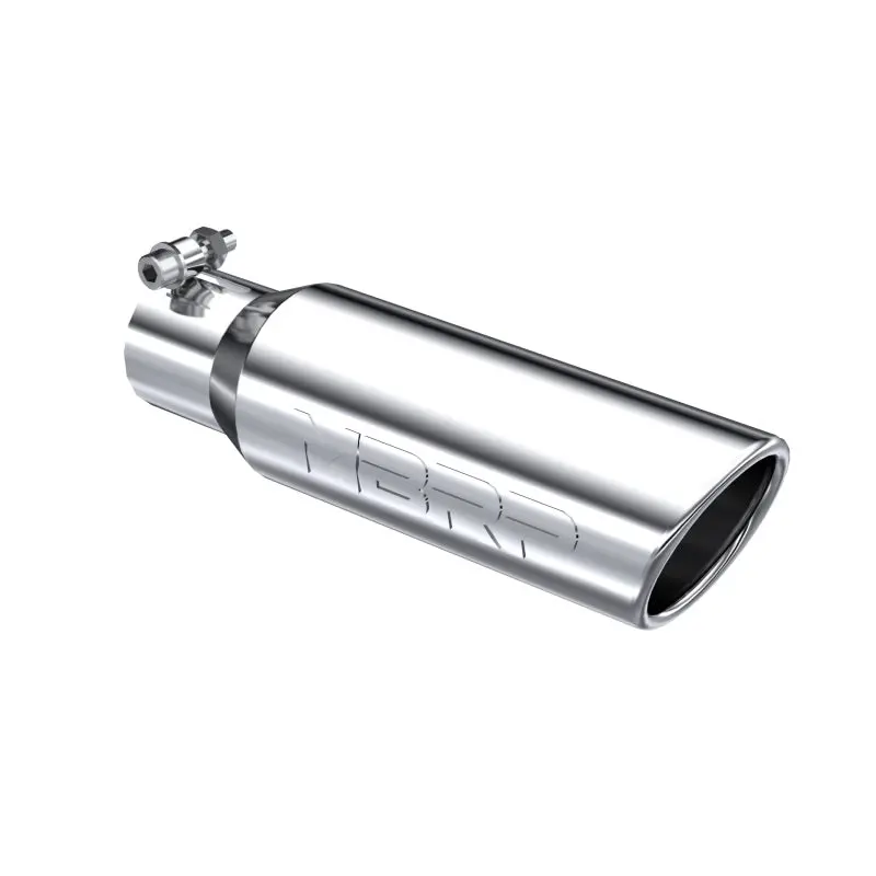 Mbrp Universal Tip 3In O.D. Angled Rolled End 2 Inlet 10 Length 1