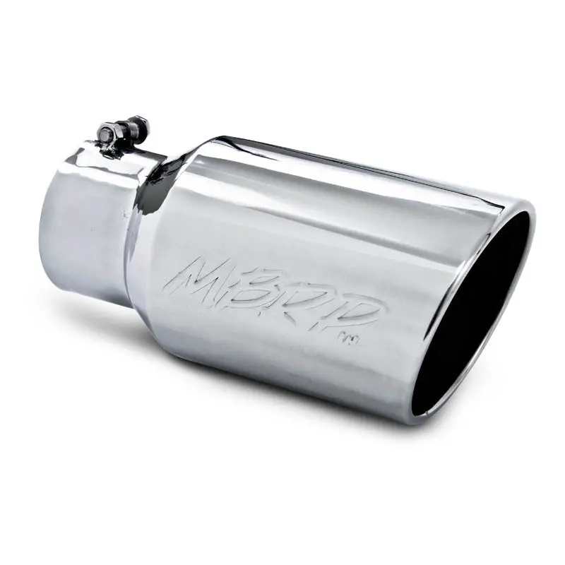 Mbrp Universal Tip 6 O.D. Angled Rolled End 4 Inlet 12 Length 2