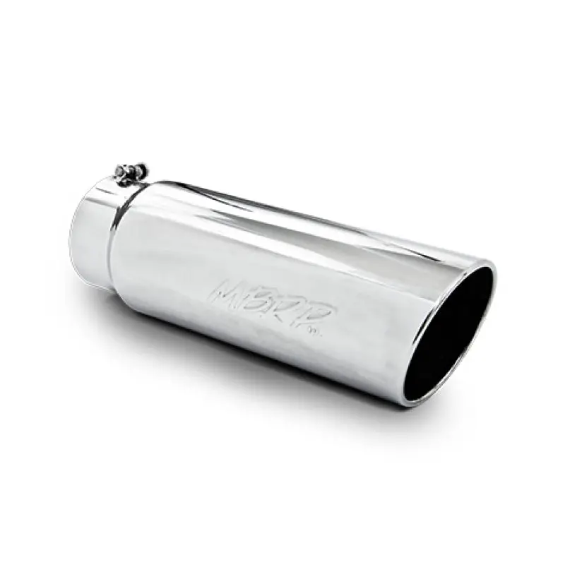 Mbrp Universal Tip 6In Od Angled Rolled End 5In Inlet 18In Length T304 Exhaust 1