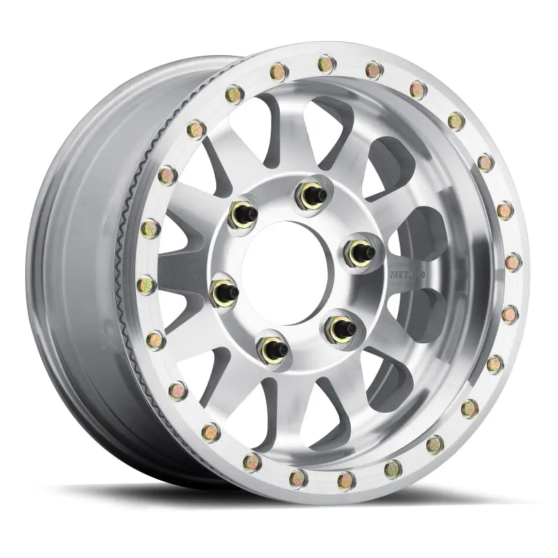 Method Mr101 Beadlock 17X9 -12Mm Offset 6X5.5 108Mm Cb Raw Machined W/Bh-H24125 Wheel 1